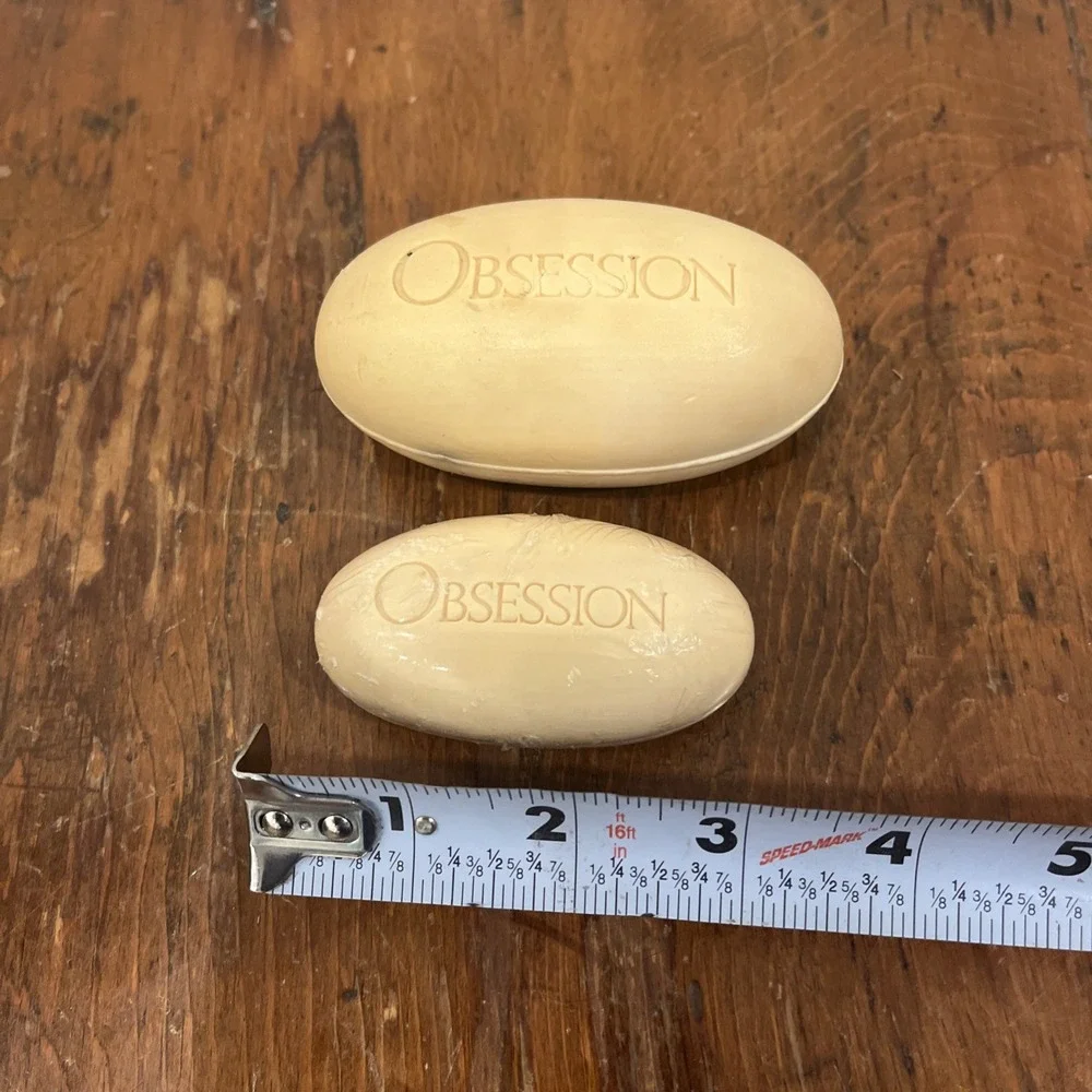 RARE Calvin Klein OBSESSION Bar Bath Soap 4.5oz And 1.8 Oz - Sealed!
